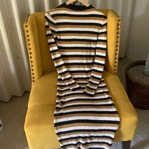Striped Sweater dress